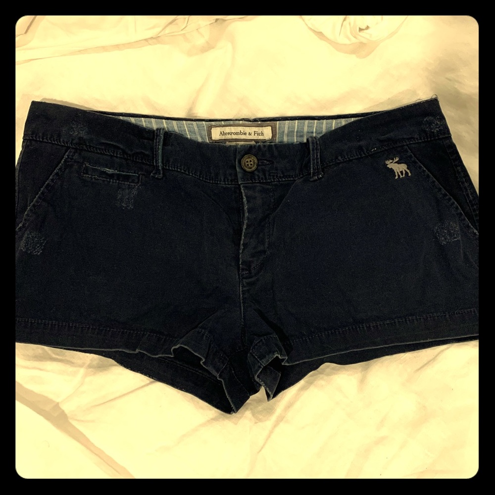 Abercrombie & Fitch low rise shorts navy sz 6